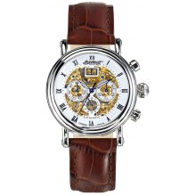 Montre INGERSOLL IN2700WH - Automatique - Cuir - Marron